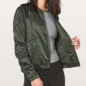Green Lululemon Bomber Jacket